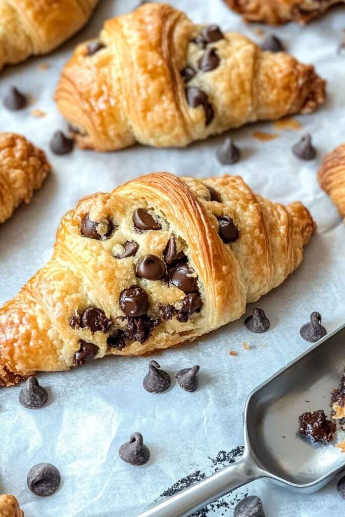 How to Serve Chocolate Chip Cookie Croissants