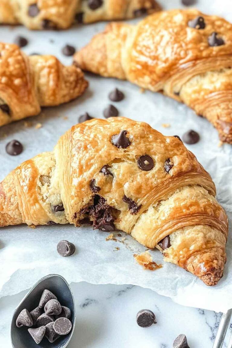 Chocolate Chip Cookie Croissants