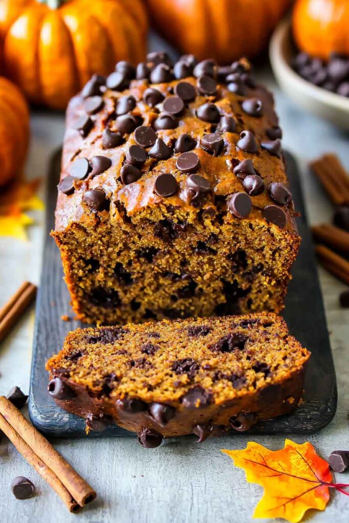 How to Serve Chocolate Chip Pumpkin Bread