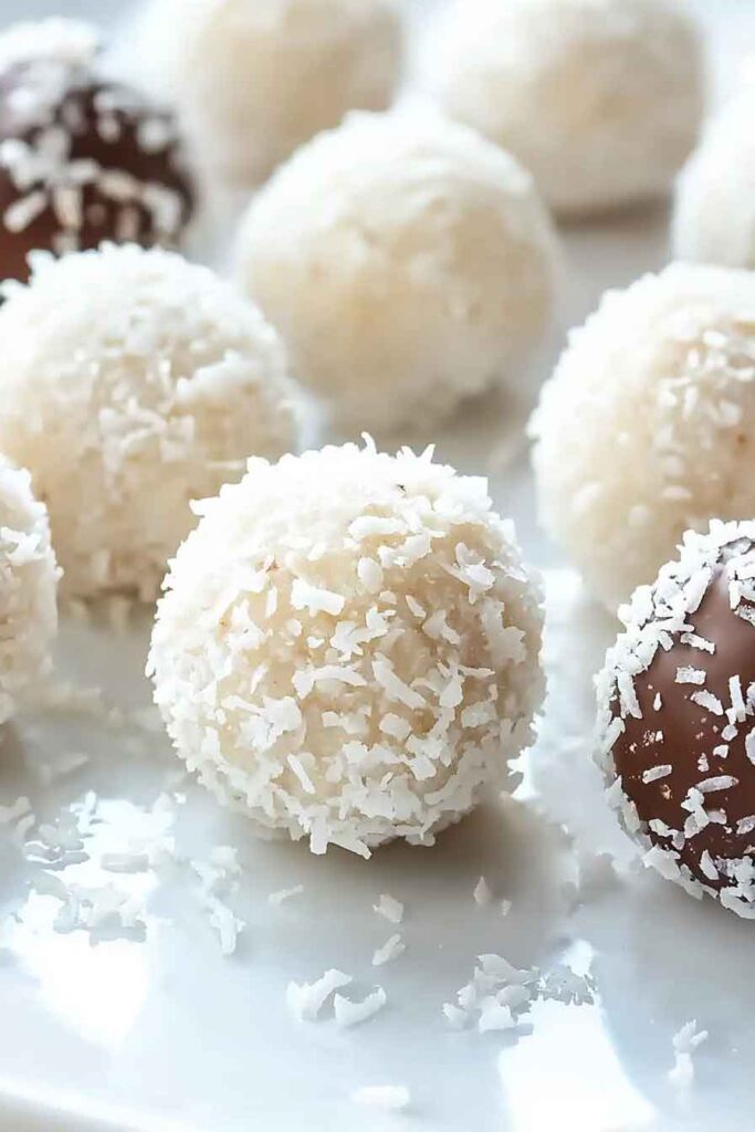 How to Serve Chocolate Coconut Snowball Delights