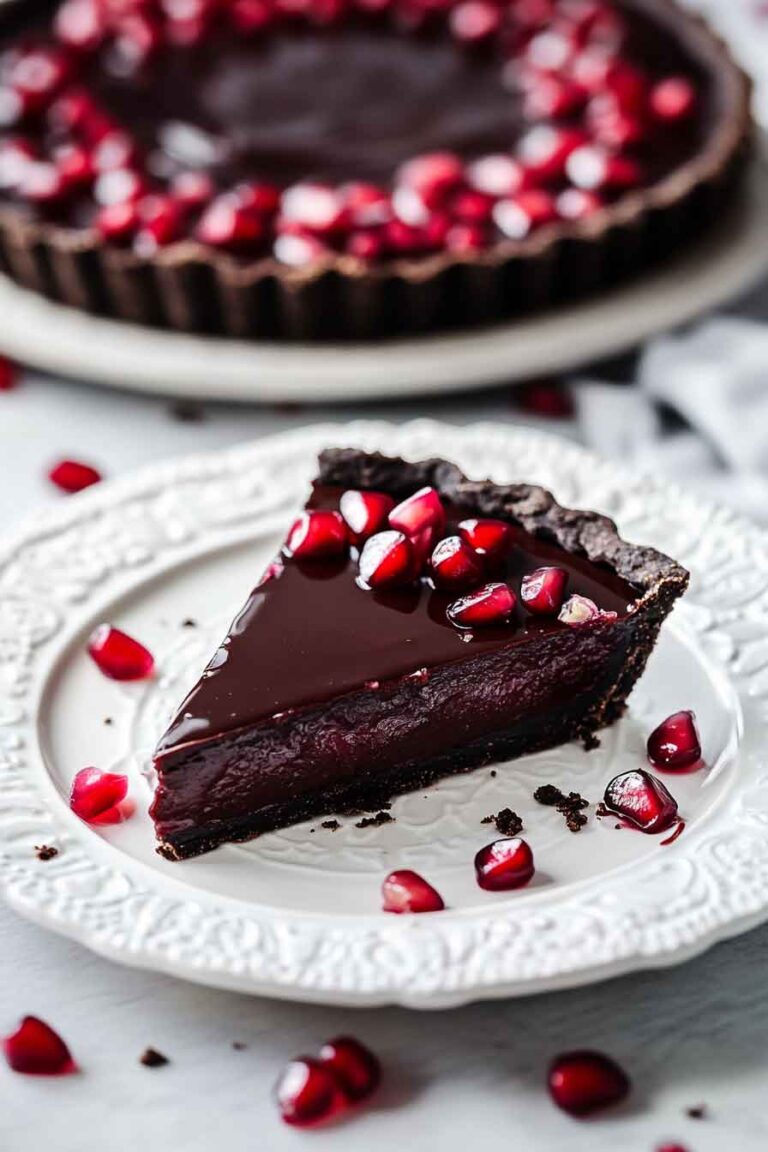 Chocolate Pomegranate Tart