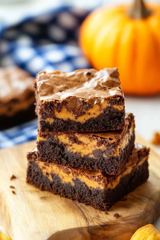 Chocolate Pumpkin Brownies
