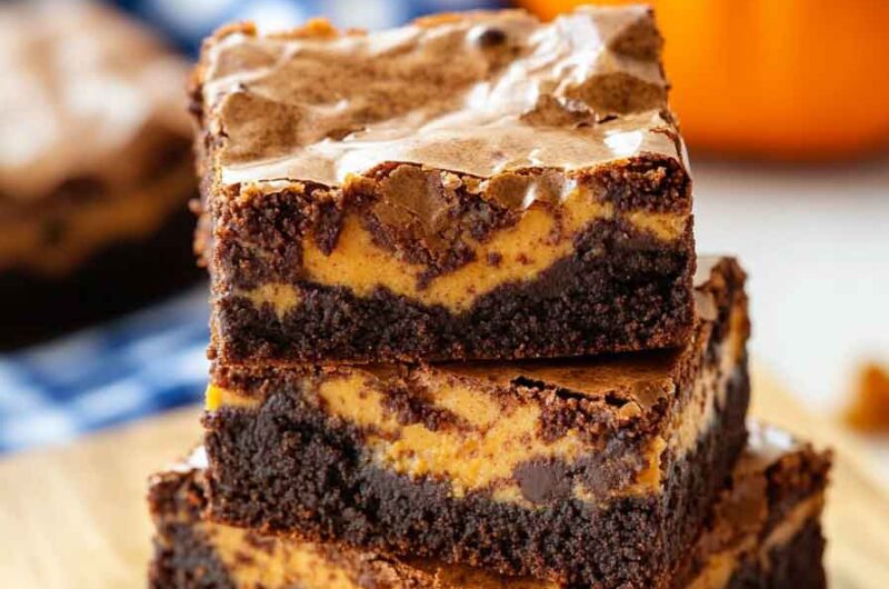 Chocolate Pumpkin Brownies