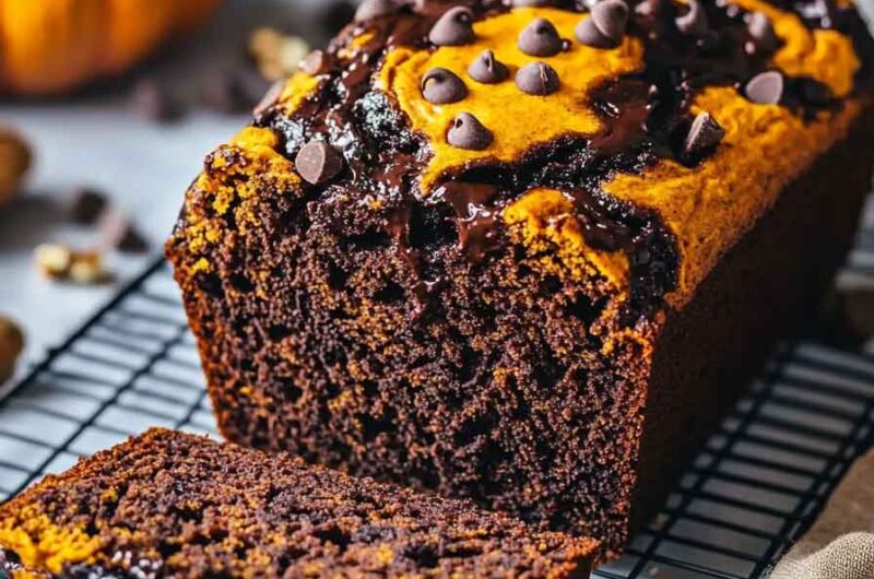 Chocolate Pumpkin Marble Bread