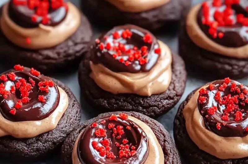 Chocolate Pumpkin Thumbprints