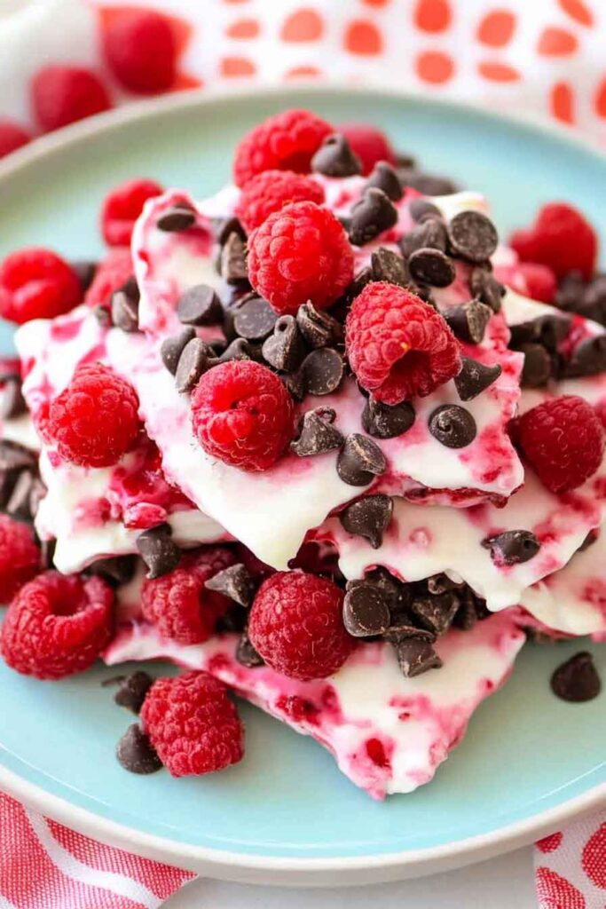 How to Serve Chocolate Raspberry Yogurt Bark