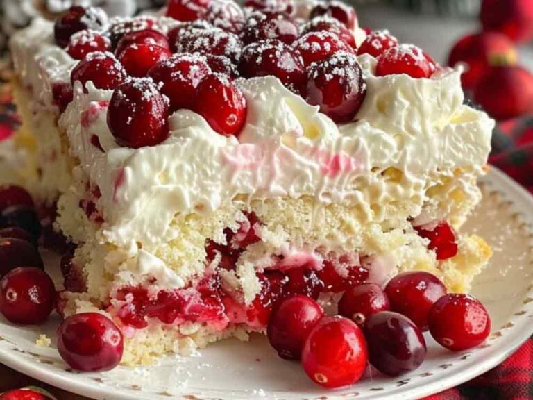 Christmas Cranberry Poke Cake Recipe: A Festive Holiday Treat