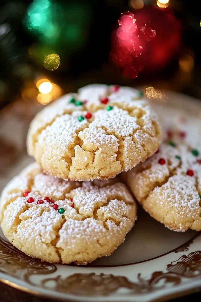 How to Serve Christmas Ooey Gooey Butter Cookies