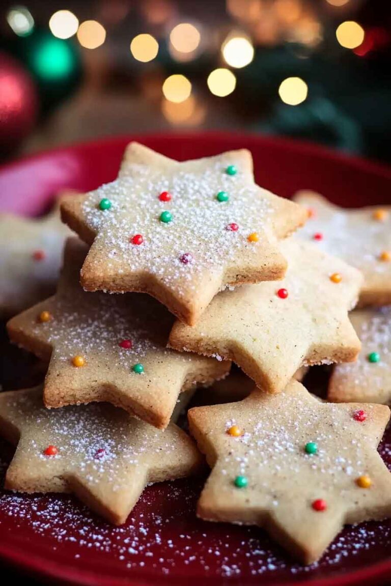 Christmas Spiced Shortbread Cookies
