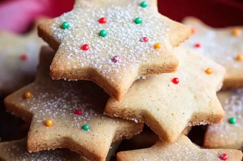 Christmas Spiced Shortbread Cookies