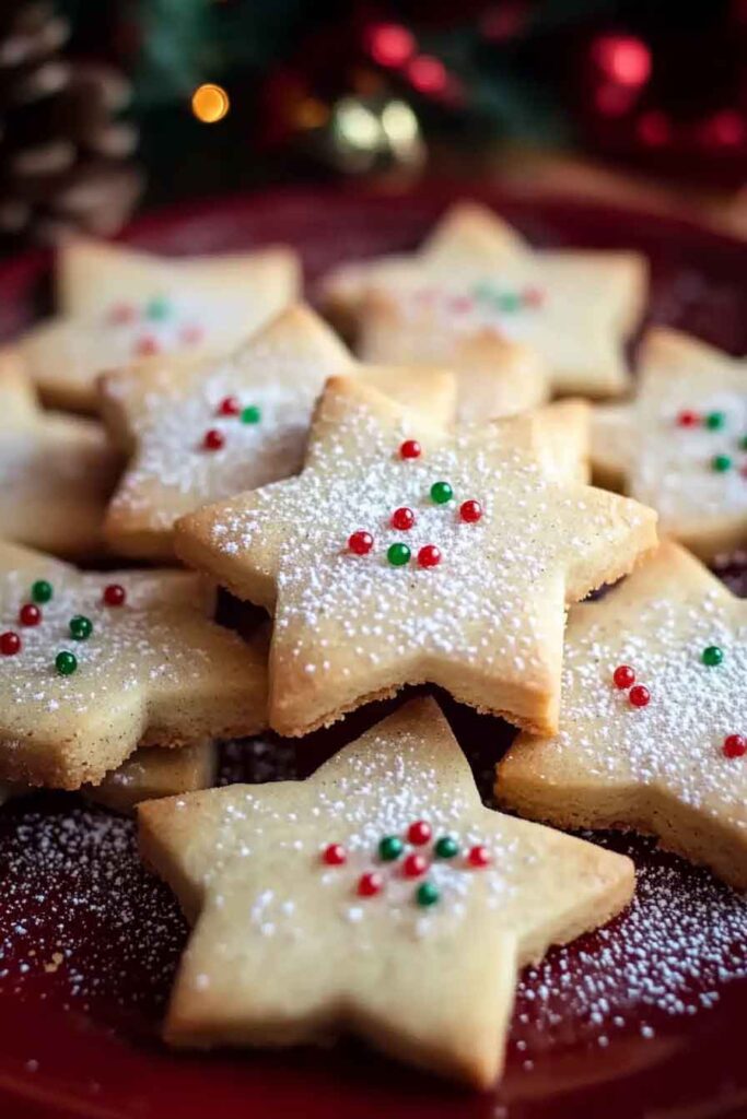 How to Serve Christmas Spiced Shortbread Cookies