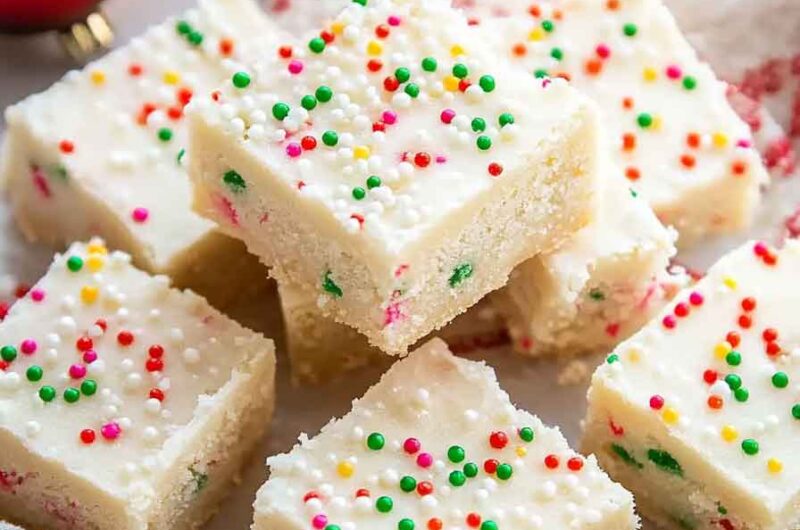 Christmas Sugar Cookie Bars