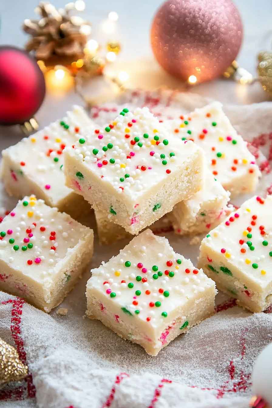 Christmas Sugar Cookie Bars
