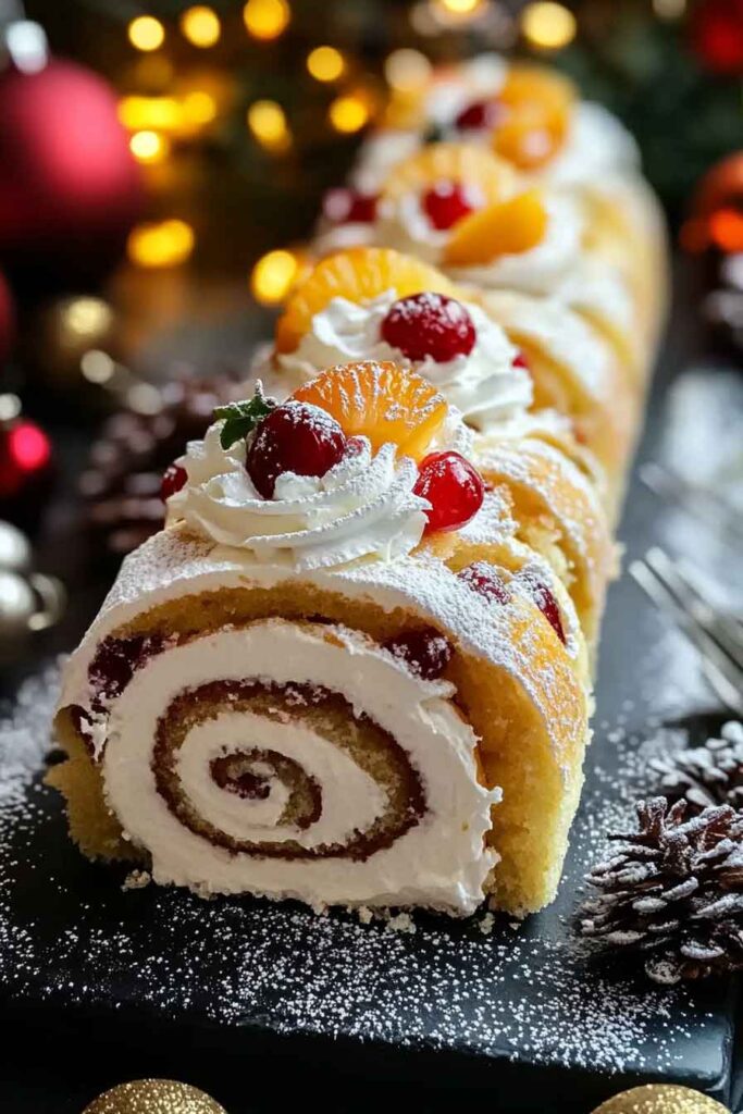 How to Serve Christmas Surprise Cake Roll