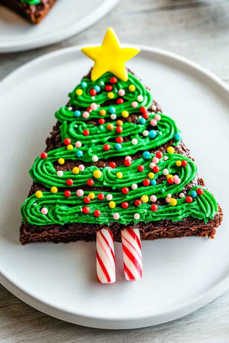 Christmas Tree Brownies