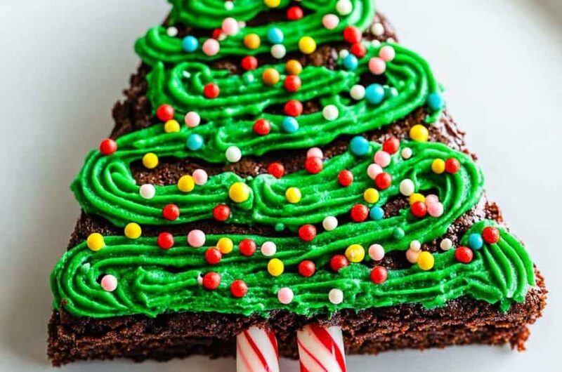 Christmas Tree Brownies
