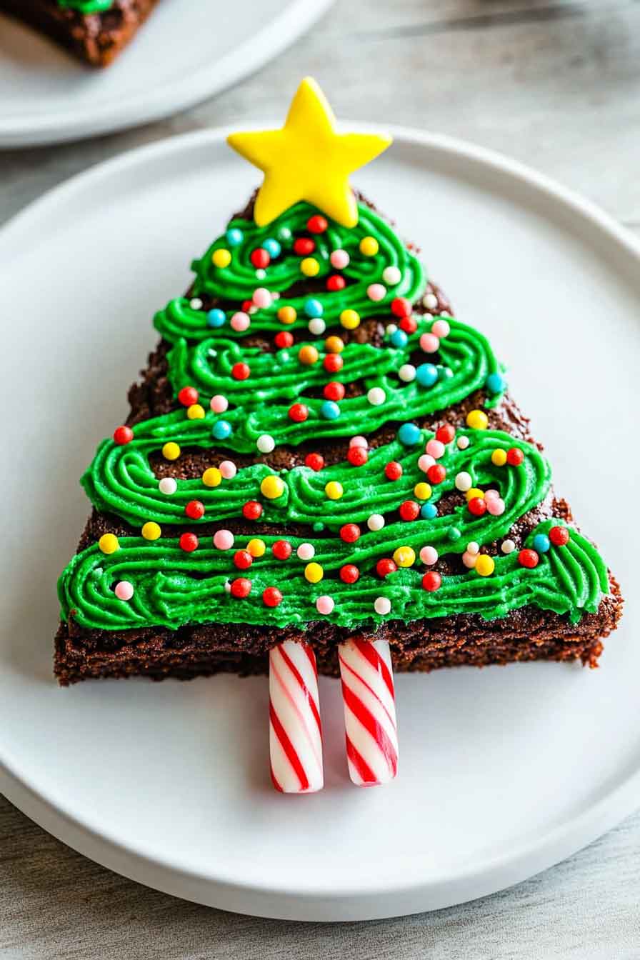 Christmas Tree Brownies