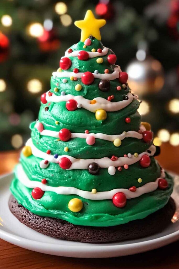 How to Serve Christmas Tree Cake Cookie Delight