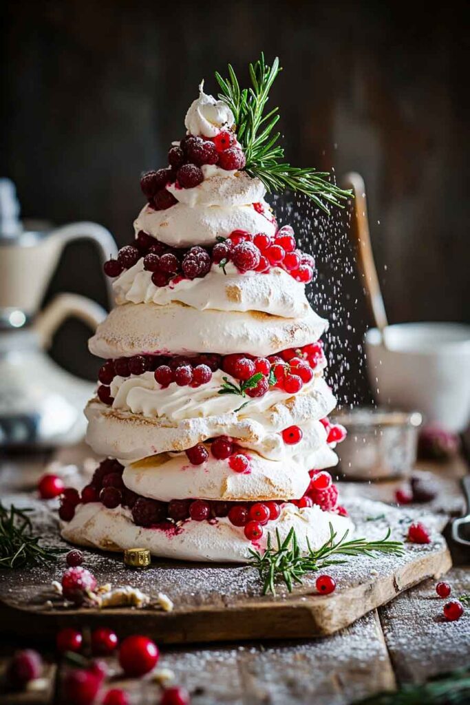 Christmas Tree Pavlova