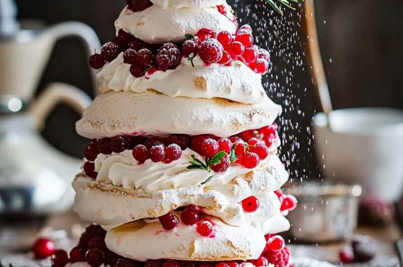 Christmas Tree Pavlova