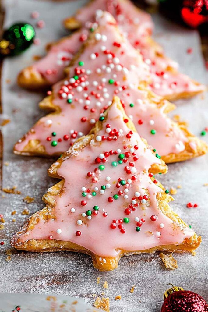 Step-by-Step Instructions for Making Christmas Tree Pop Tarts