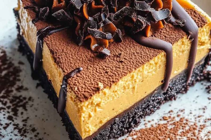 Chunkin Chocolate Pumpkin Cheesecake Recipe