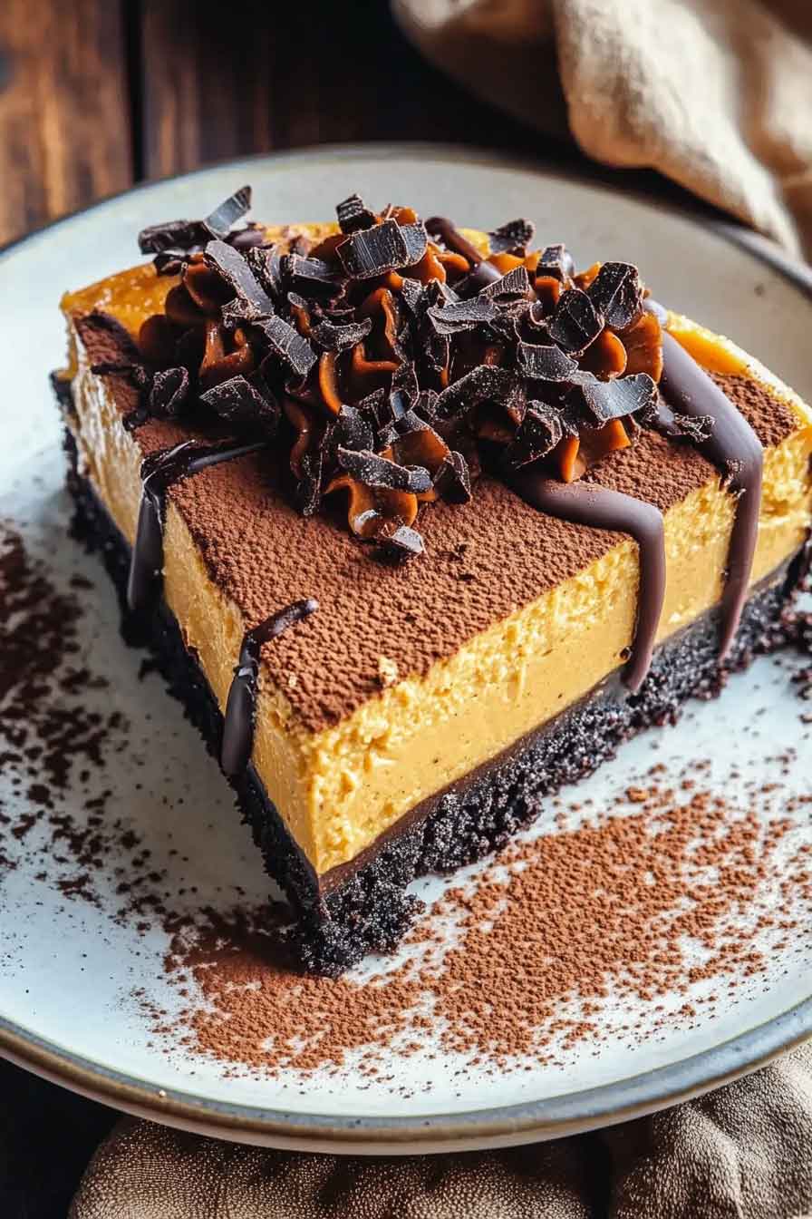 Chunkin Chocolate Pumpkin Cheesecake Recipe