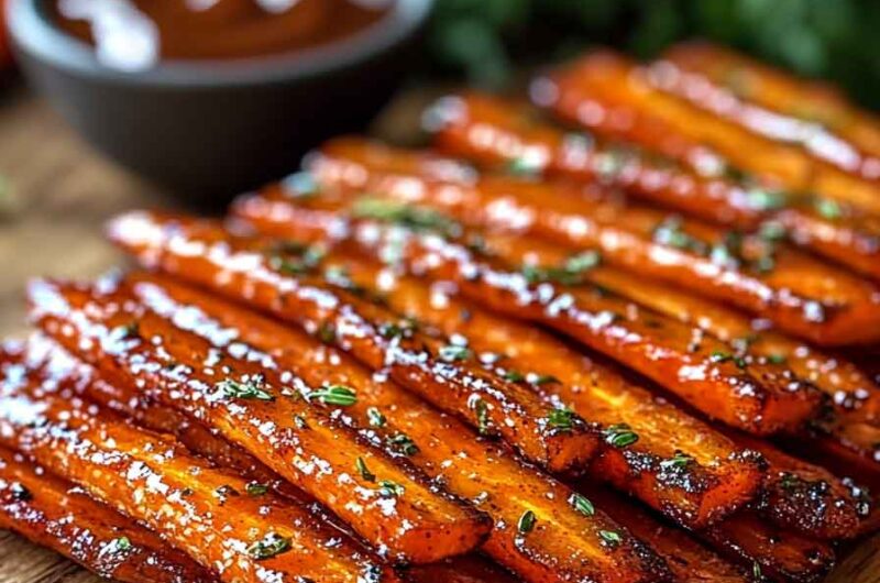 Smoky Sweet Carrot Bacon Strips