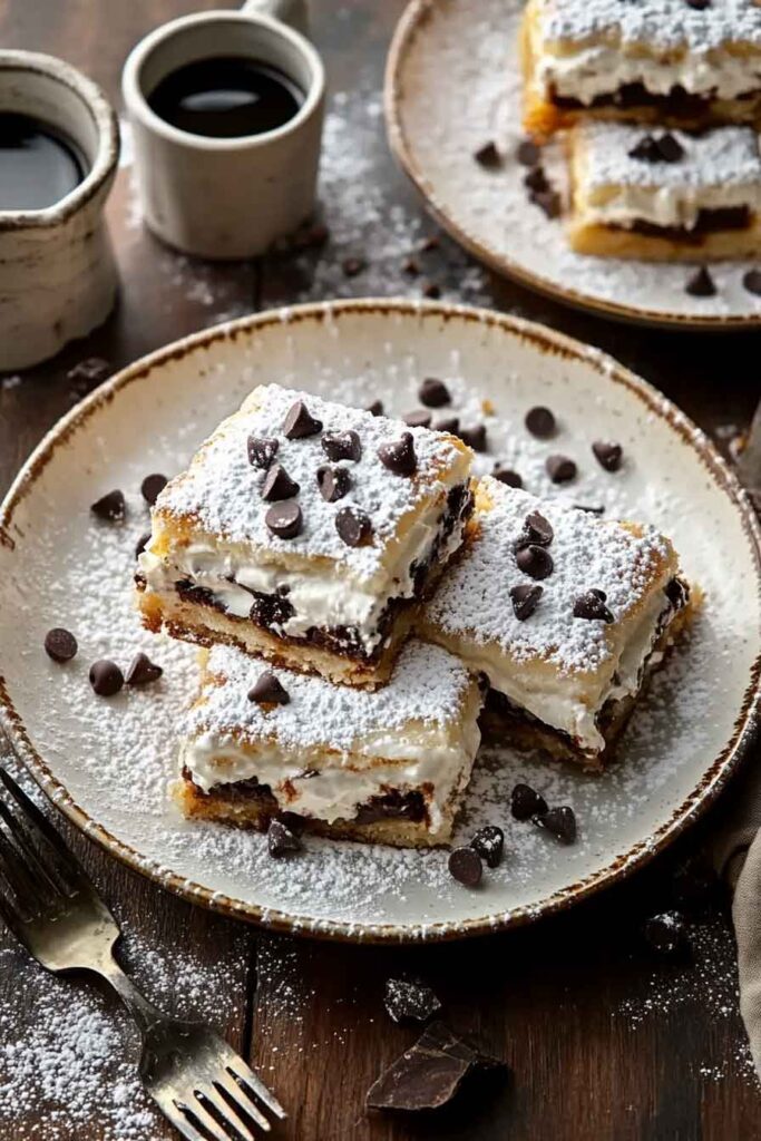 How to Serve Classic Cannoli Squares