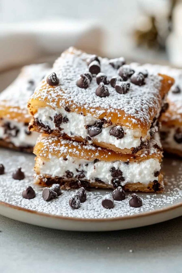 Classic Cannoli Squares