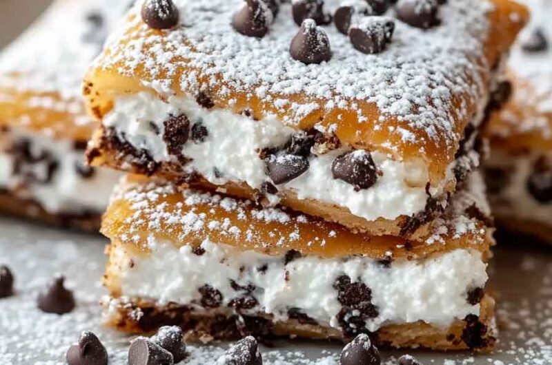 Classic Cannoli Squares