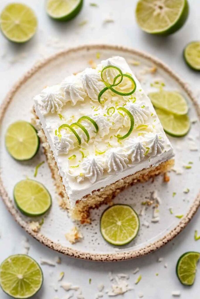 How to Serve Coconut Lime Bliss Cake