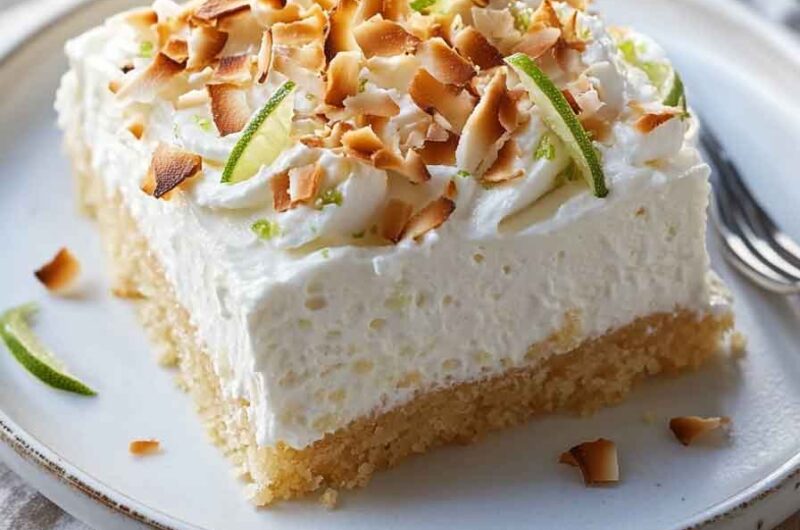 Coconut Lime Tres Leches Cake