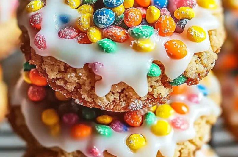 Colorful Fruity Pebbles Cookies