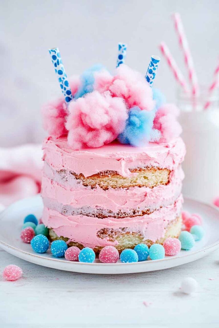 Cotton Candy Layer Cake Recipe