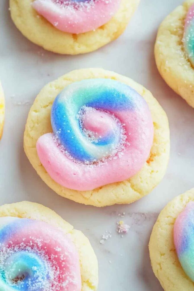 How to Serve Cotton Candy Swirl Cookies