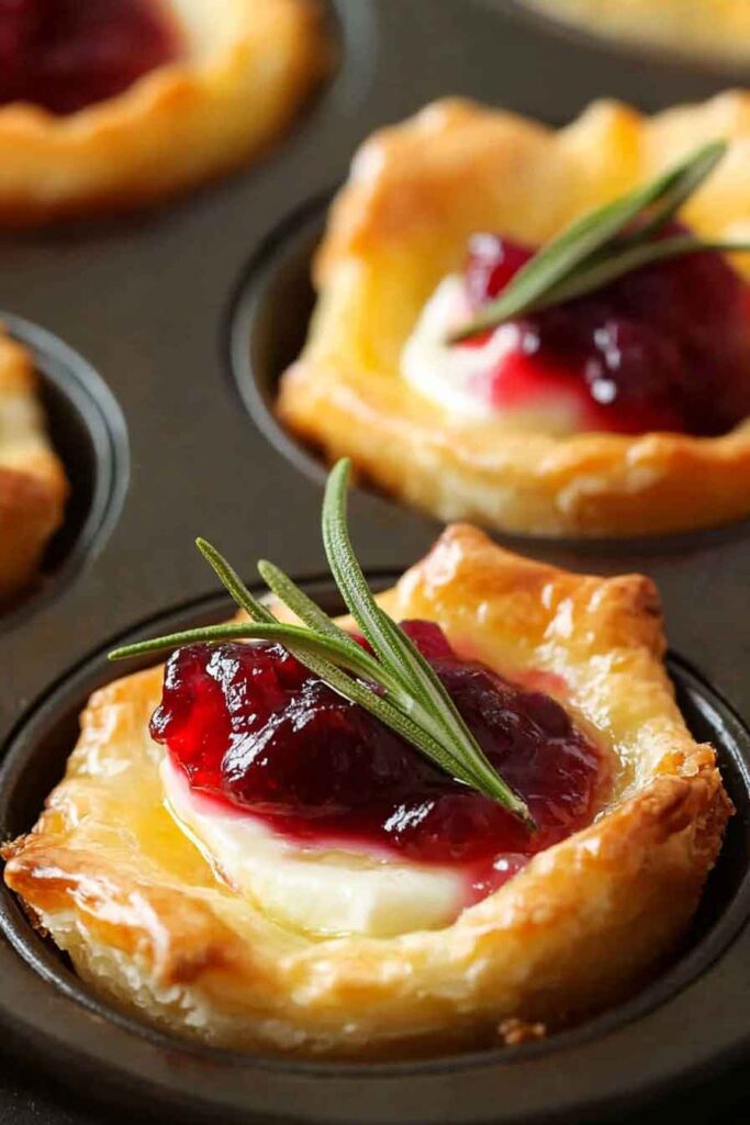 How to Serve Cranberry Brie Bites