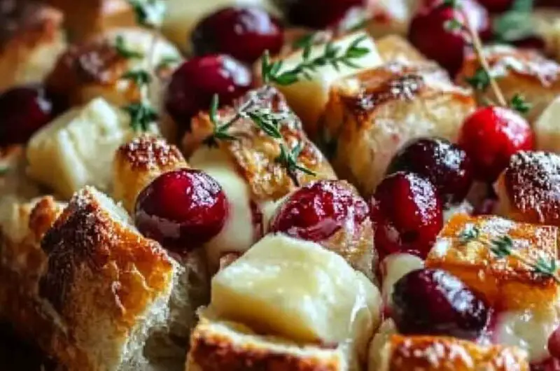 Cranberry Brie Sourdough Pull Apart Bread