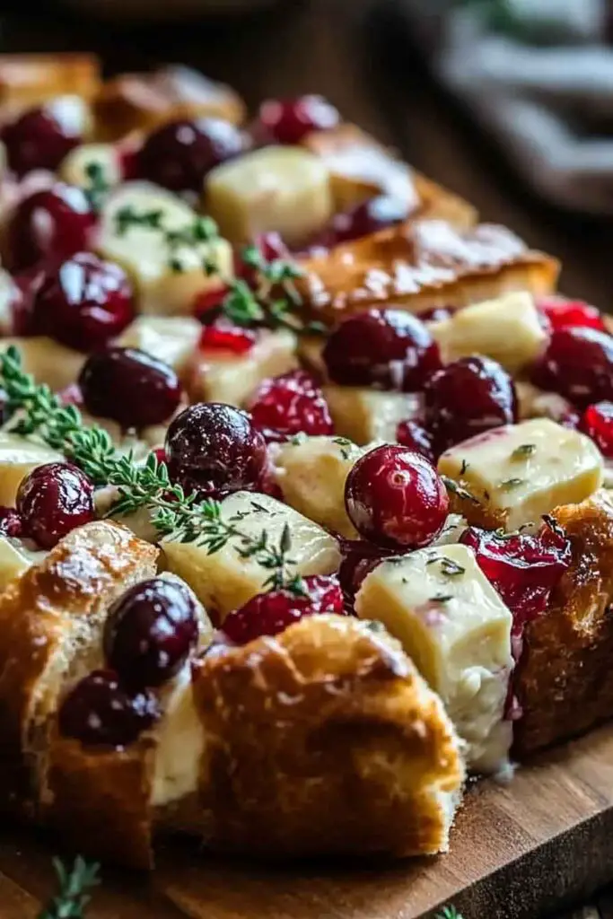 How to Serve Cranberry Brie Sourdough Pull Apart Bread