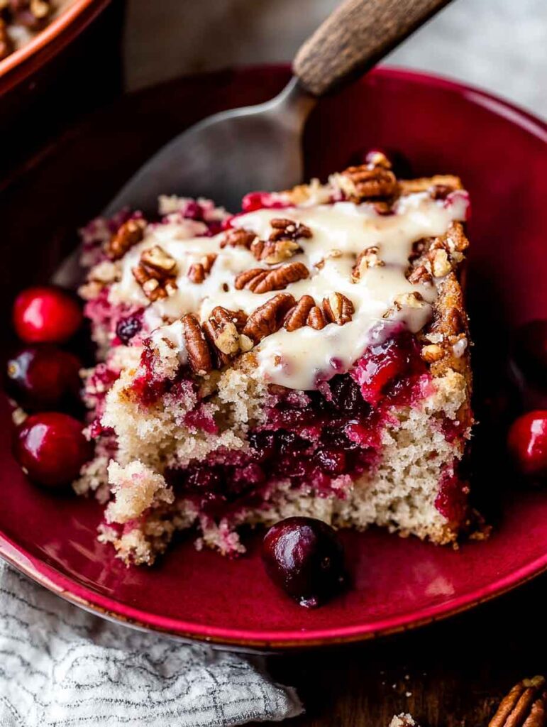 How to Serve Cranberry Pecan Cake