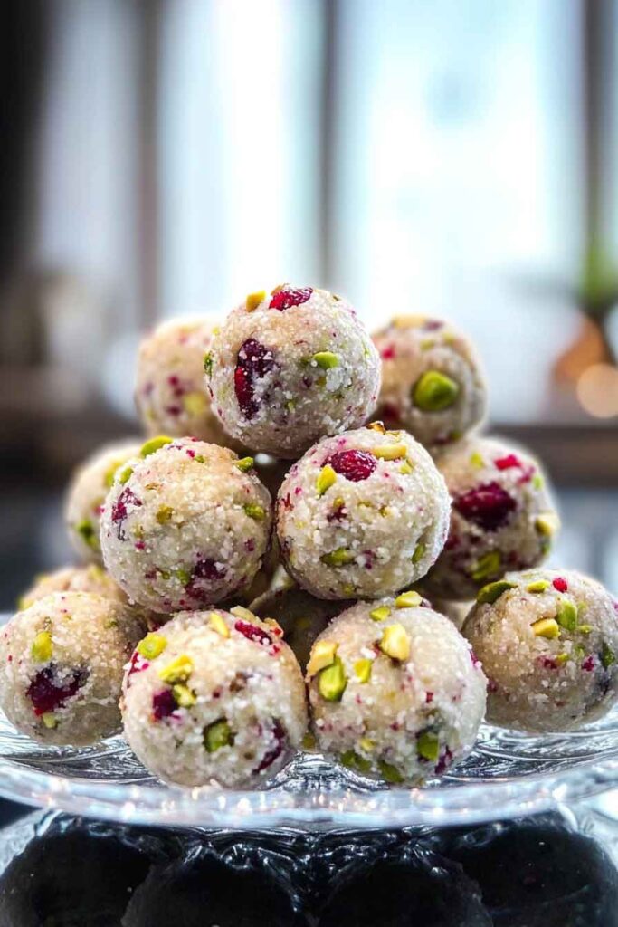 How to Serve Cranberry Pistachio Truffles