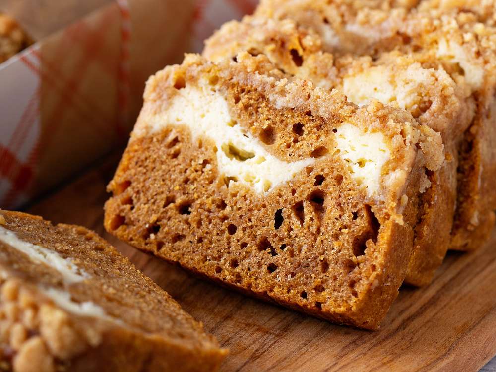 Cream Cheese-Filled Pumpkin Bread