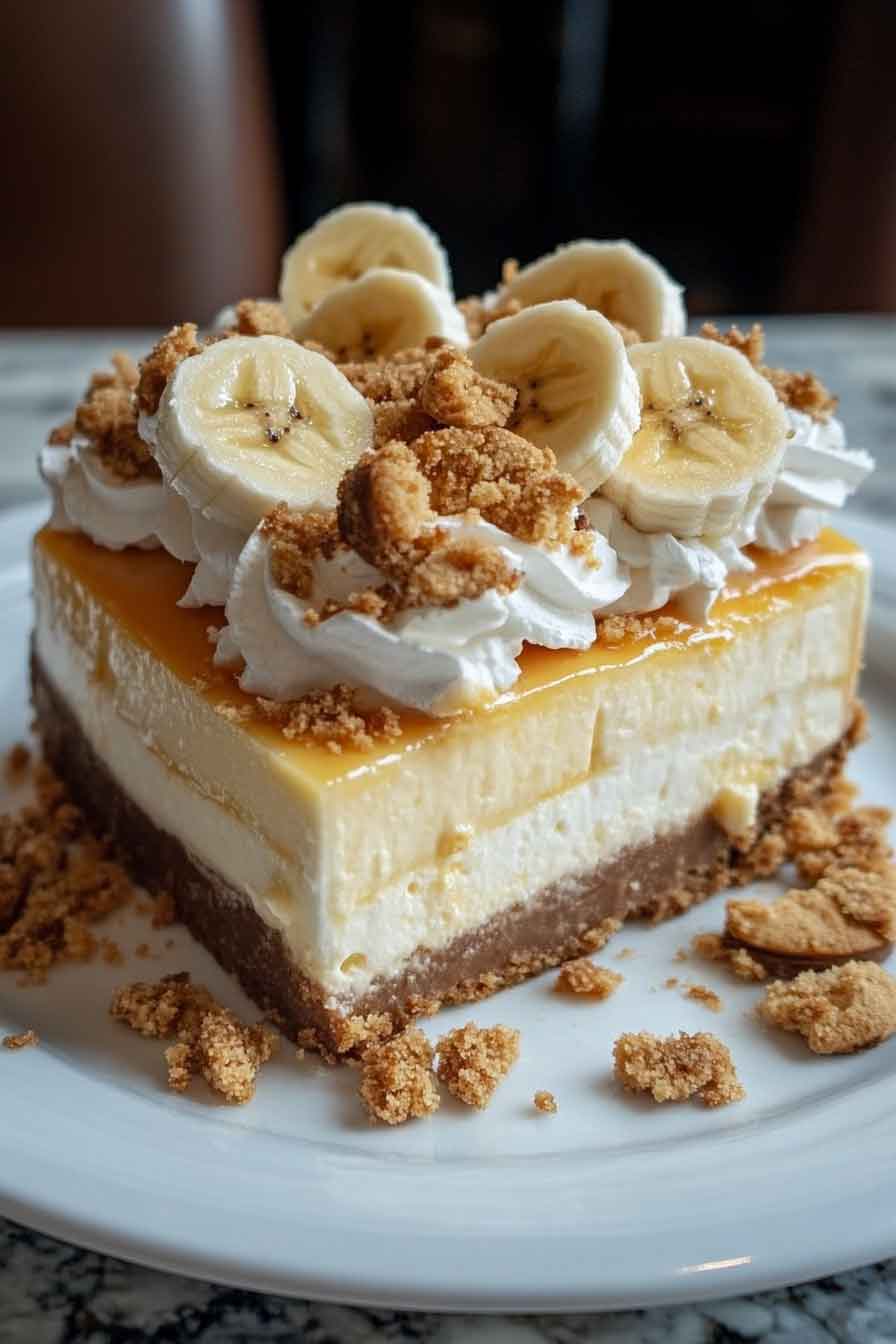 Creamy Banana Pudding Cheesecake Delight