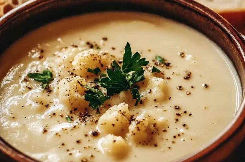 Creamy Cauliflower Garlic Soup