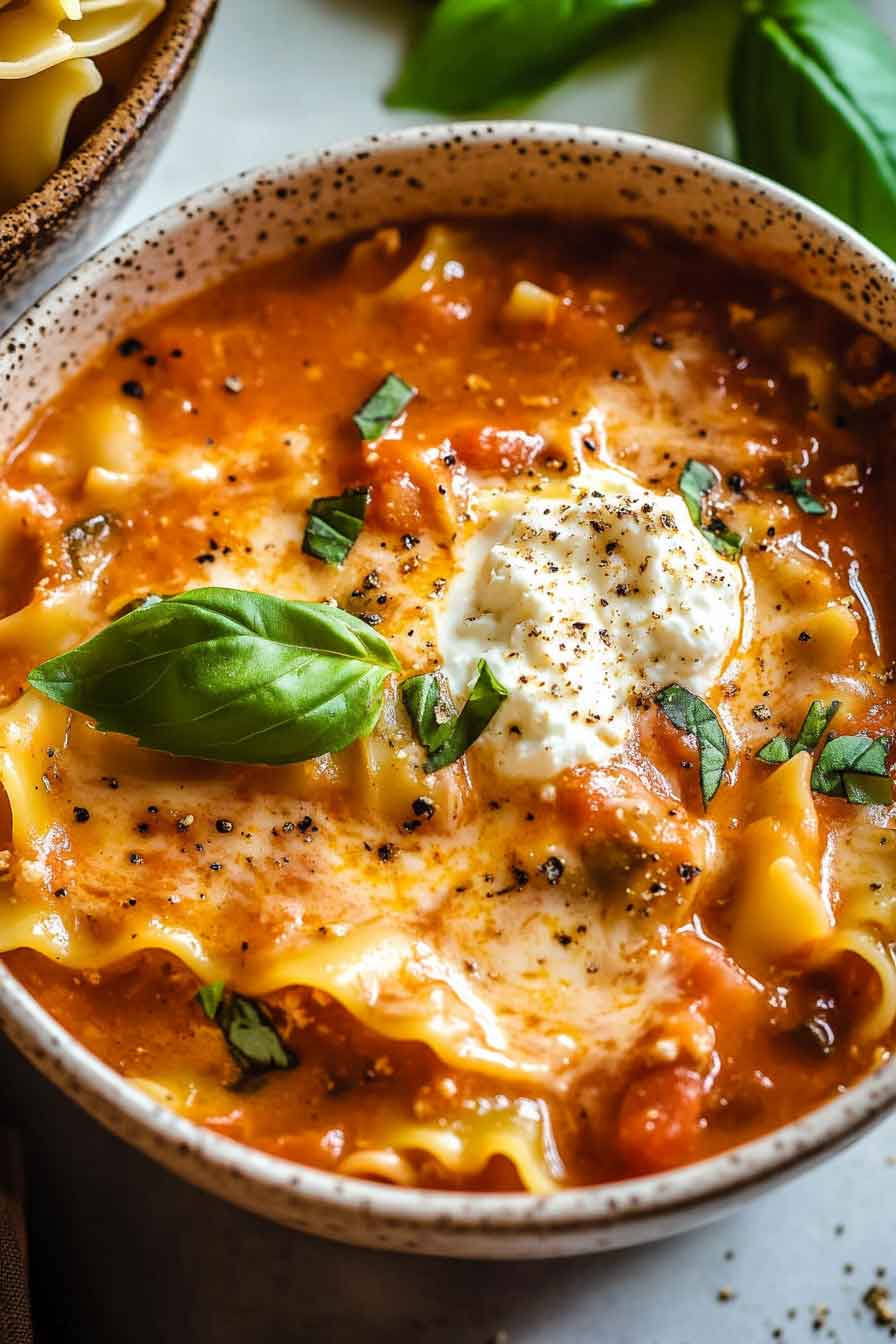 Creamy Lasagna Soup