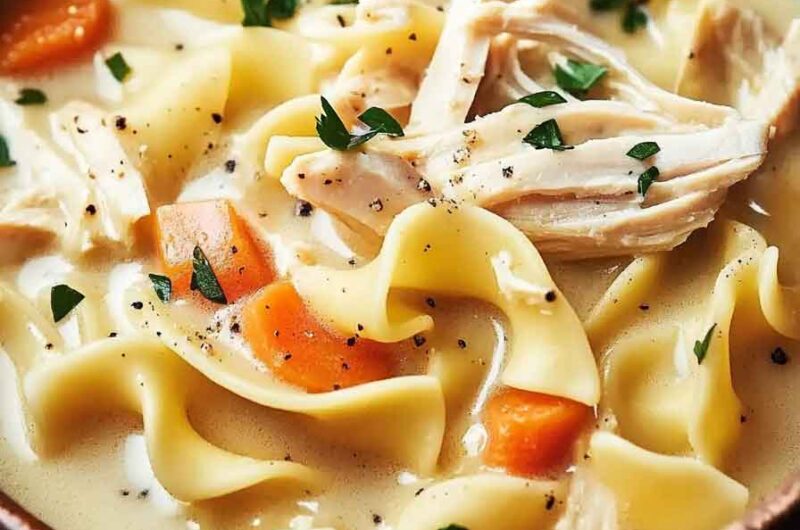 Creamy November Chicken Noodle Soup Recipe