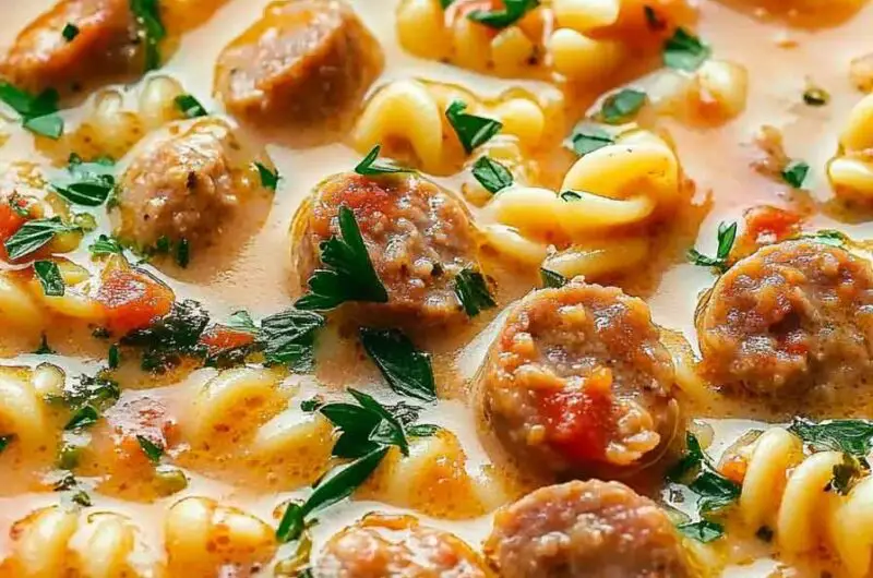Creamy Parmesan Italian Sausage Soup