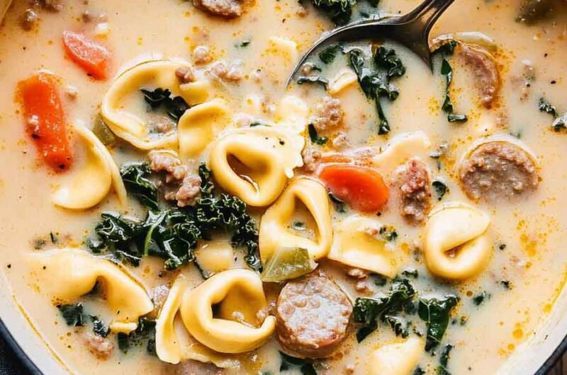 Creamy Sausage Tortellini Soup