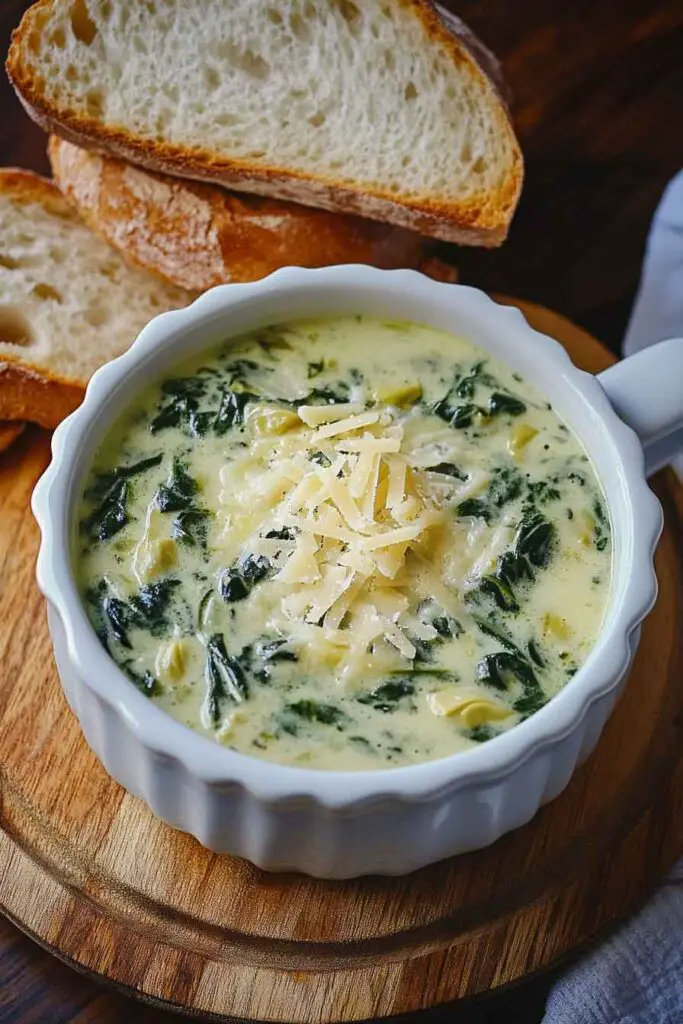 Creamy Spinach and Artichoke Soup