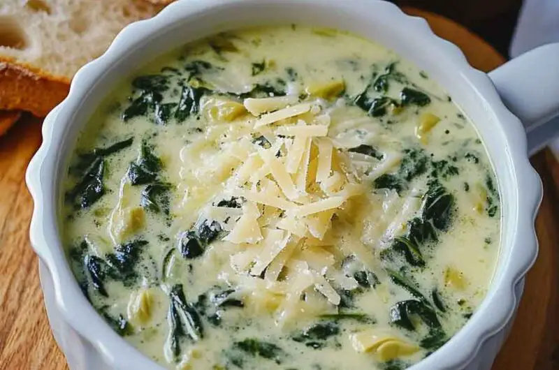 Creamy Spinach and Artichoke Soup